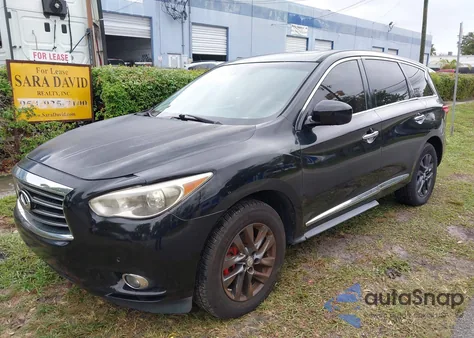 2013 Infiniti Jx35 z USA, uszkodzony, nr VIN 5N1AL0MMXDC314747